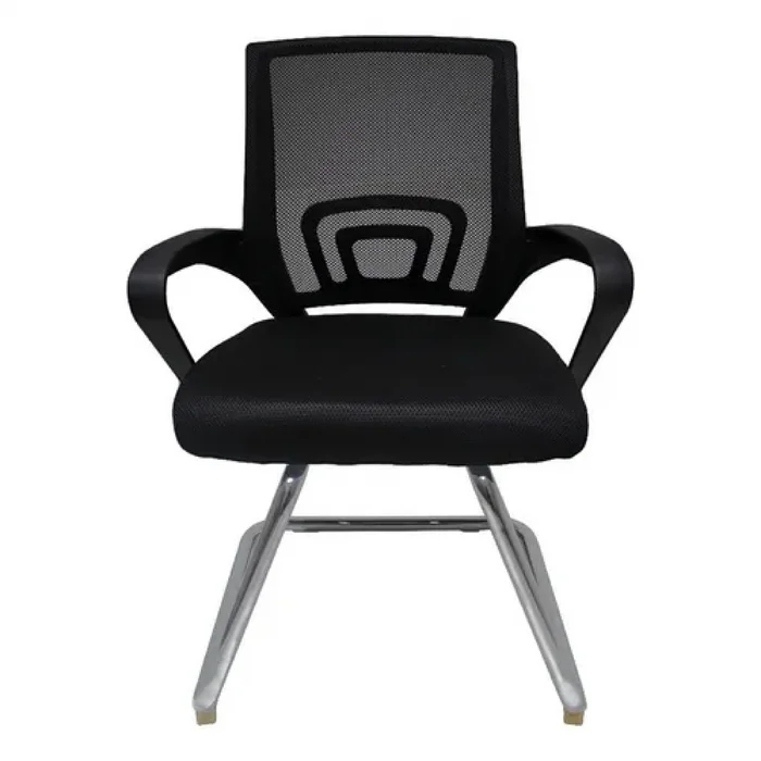 Silla de Escritorio Mallada Fija Negra en Negro - Escritorios y sillas de escritorio, Uruguay | Unilux