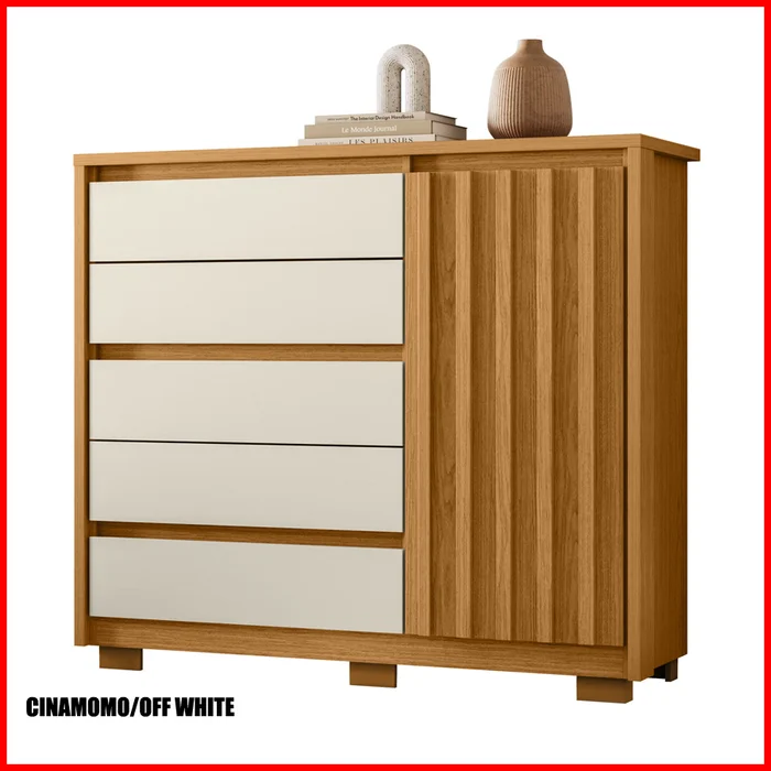Comoda con puerta – Duetto 190 en Multicolor - Cómodas, Uruguay | Punto Unión