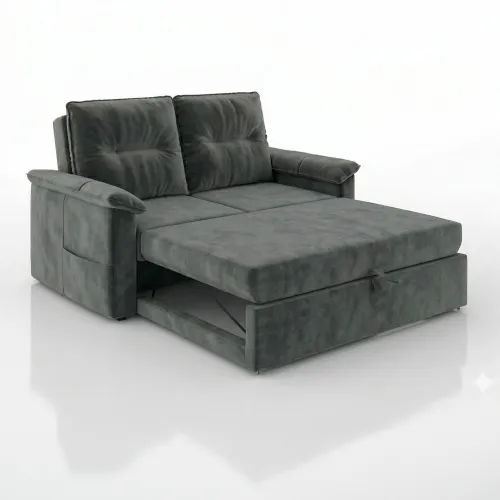 Sillon Sofa Cama 2 Cuerpos Retractil Y Reclinable en Gris - Sillones y sofás, Uruguay | Soy Hogar