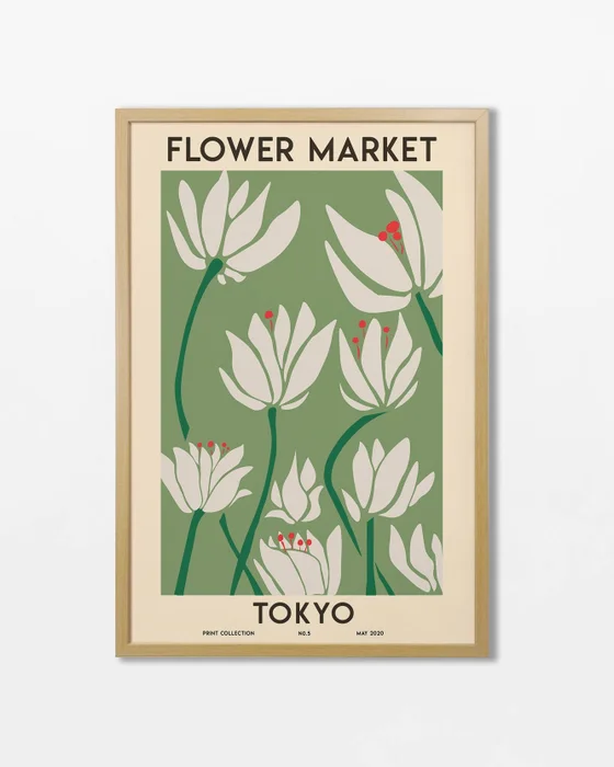 Flower Market - Tokyo - Láminas, Uruguay | La Cuadrería