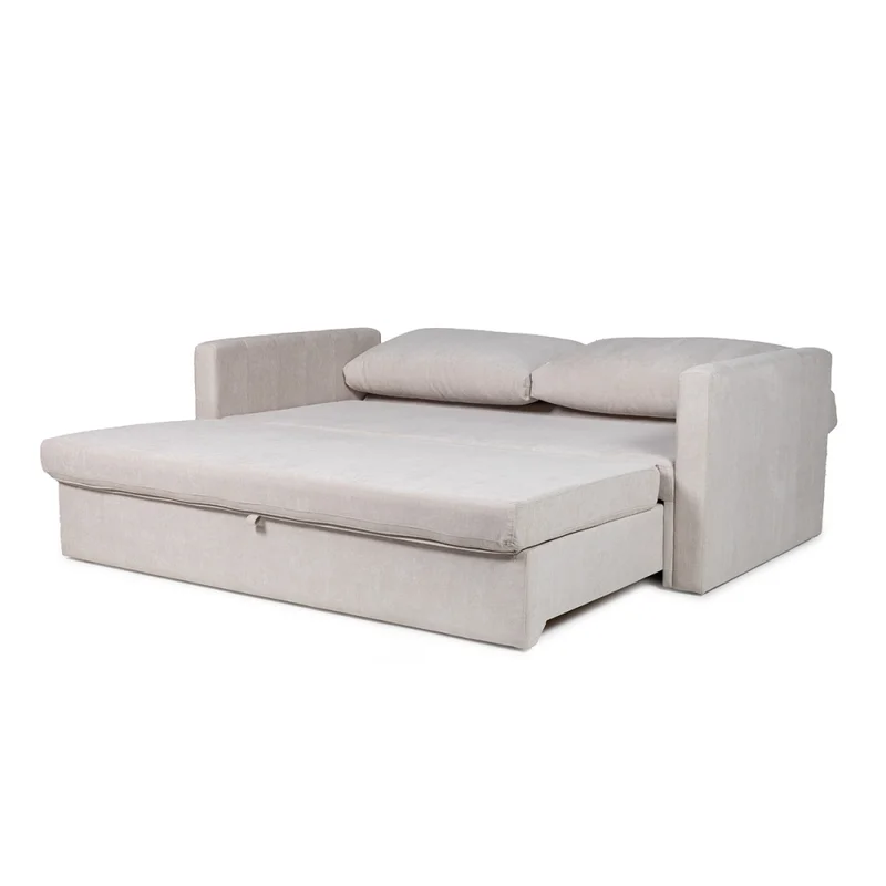Sofá Cama Wey - Tela Microfibra - Kruger 02-152 (Beige) en Beige - Sillones y sofás, Uruguay | Nyr, vista 4