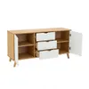 Aparador 2 Puertas 3 Cajones Blanco - Línea Berlín en Gris - Muebles para TV, Uruguay | Ecowood, vista 3 de 3