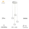 Colgante led de suspender con 4 esferas flotantes 20W en Blanco - Lámparas colgantes, Uruguay | Iluminica, vista 4 de 6