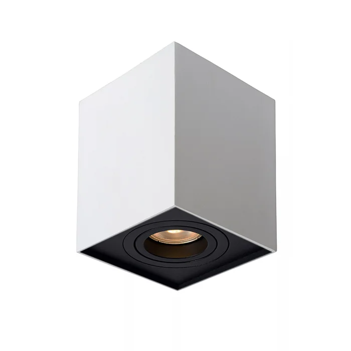 Lámpara de Techo Lux Bari Downlight Cuadrado Blanco en Blanco - Lámparas colgantes, Uruguay | Serlux