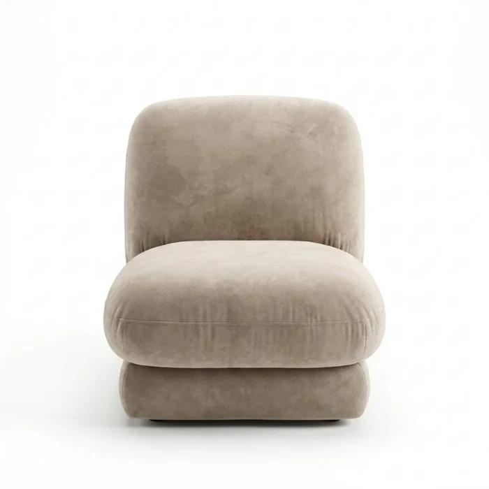 Butaca Soft - Tela Microfibra - C255 (Tostado) en Beige, Uruguay | NYR, vista 3