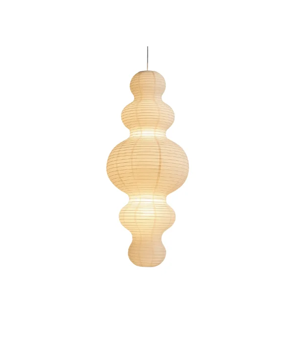 L. COLGAR HAKI BLANCA 83X45 en Beige - Lámparas colgantes, Uruguay | Más Infinito Casa