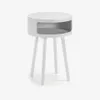 Mesa auxiliar Kurb B Ø 40 cm - blanco en Blanco - Mesas de arrimo, Uruguay | Kavehome, vista 1 de 5