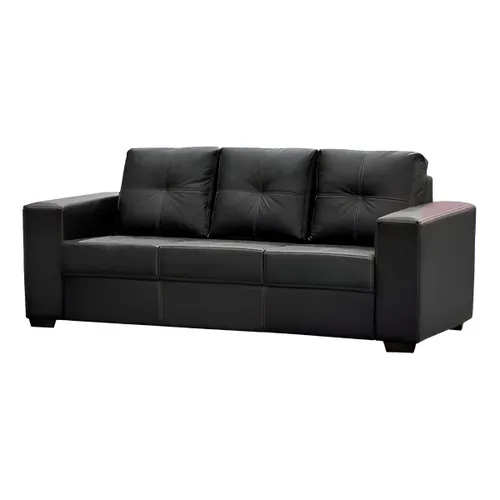 Sillón San Diego - 3 cuerpos - Negro en Negro - Sillones y sofás, Uruguay | Rústico Hogar