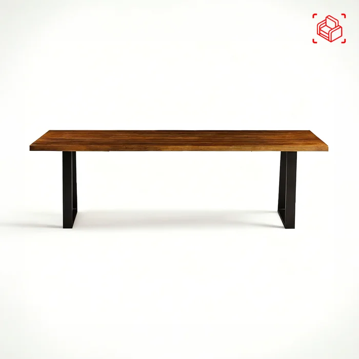 Banco De Comedor Madera-y-metal Marron York en Marrón - Sillas, Uruguay | Divino, vista 3