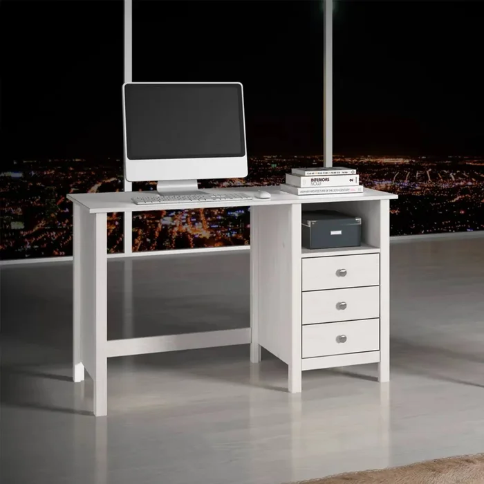 Escritorio Linea Berna - Blanco en Blanco - Escritorios y sillas de escritorio, Uruguay | Nario Hogar, vista 2