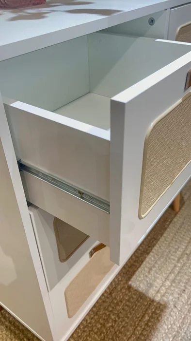 Cómoda Personal Praga 6 Cajones - Blanco en Madera natural - Cómodas, Uruguay | Berna Home, vista 5