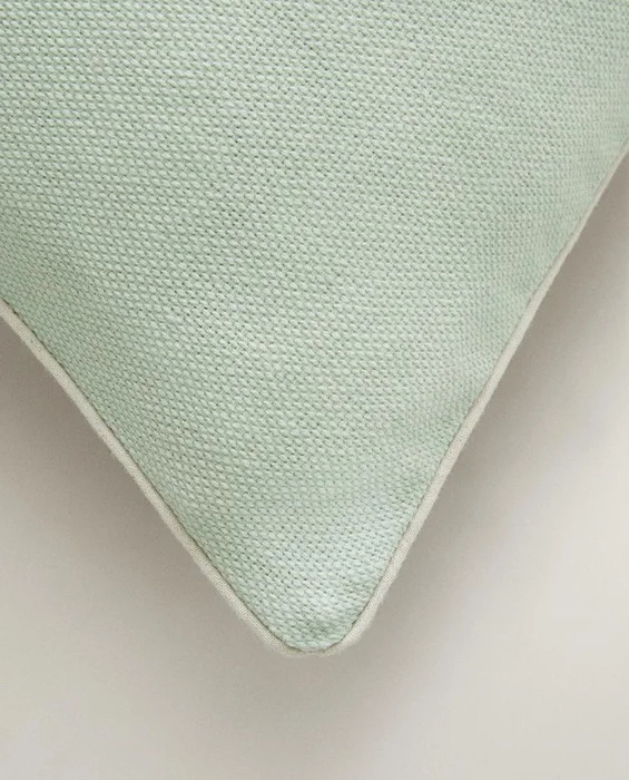 FUNDA COJÍN PIPING en Verde - Textiles, Uruguay | Zara Home, vista 3