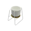 MACETA CERAMICA C/BASE D11x16CM BLANCO en Blanco - Macetas, Uruguay | Koz, vista 1 de 4