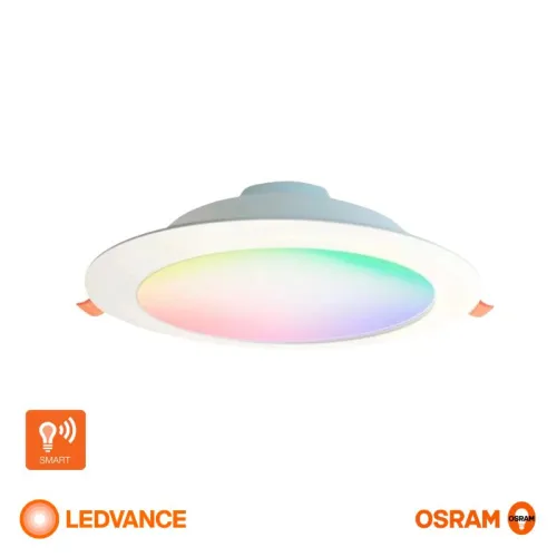 Downlight LED LEDVANCE OSRAM Smart WiFi 15W RGBW en Blanco - Lámparas colgantes, Uruguay | Serlux