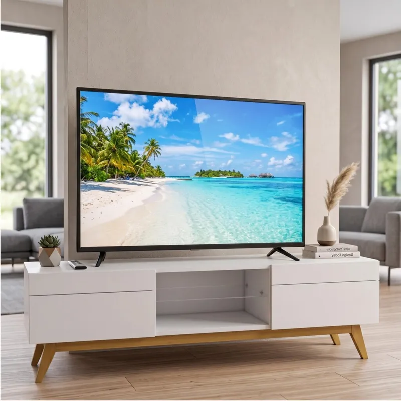 Rack para TV - Stand Classic 1.8 - 2C - Linea Manhattan en Blanco - Muebles para TV, Uruguay | Rústico Hogar