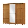 Ropero Placard 3 Puertas Corredizas Con Espejo 100% Madera - Sillas, Uruguay | Soy Hogar, vista 1 de 6
