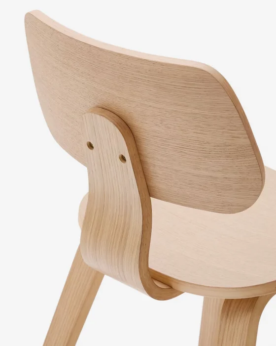 Silla Gena de chapa de roble en Madera natural - Sillas, Uruguay | Kavehome, vista 5