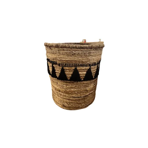CANASTO CRAFTS TRIANGULOS 43X36X51 NEGRO en Negro - Canastos, Uruguay | Masinfinito Casa