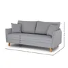 Sofá Harmony - Tela Aquaclean - 3 cuerpos - A fabricar en Patrón - Sillones y sofás, Uruguay | NYR, vista 4 de 4