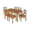 JUEGO DE COMEDOR MADERA MACIZA 6 SILLAS JC2025 - Mesas de comedor, Uruguay | Alfa Ventas, vista 2 de 2
