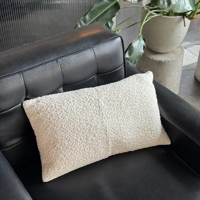 Funda de almohadón Sherpa 30x50cm - blanco - Textiles, Uruguay | Buho Store, vista 2