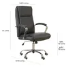 Silla De Escritorio Pu-y-acero Negro D-422 en Negro - Escritorios y sillas de escritorio, Uruguay | Divino, vista 7 de 7