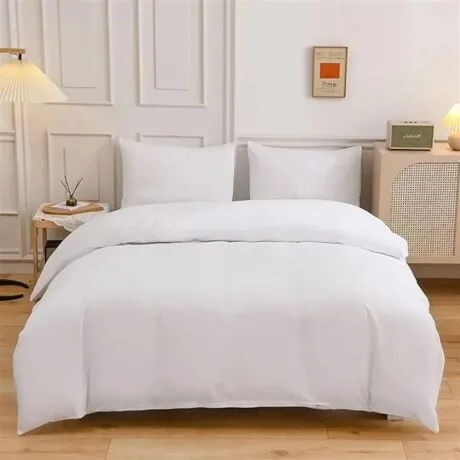 Funda Nordica 1 Plaza - Blanco / Liso en Blanco - Dormitorio, Uruguay | La Cueva Muebles