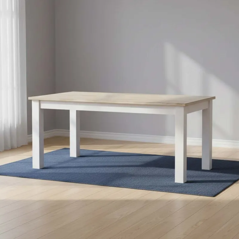 Mesa De Comedor Madera-de-mango Natural-beige Costa en NATURAL BLANCO - Mesas de comedor, Uruguay | Divino
