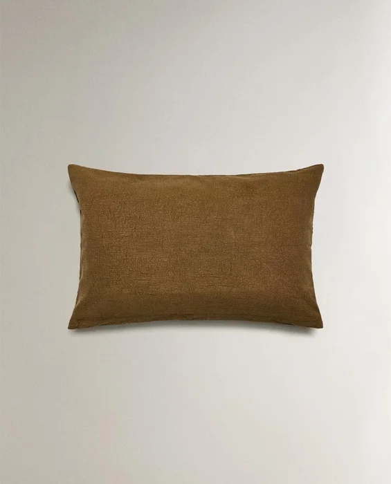 FUNDA COJÍN BORDADO en Marrón - Textiles, Uruguay | Zara Home, vista 4