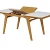 Mesa Extensible LARGA 1.37m Vidrio Off White en Off-white - Mesas de comedor, Uruguay | Finkel, vista 3 de 4