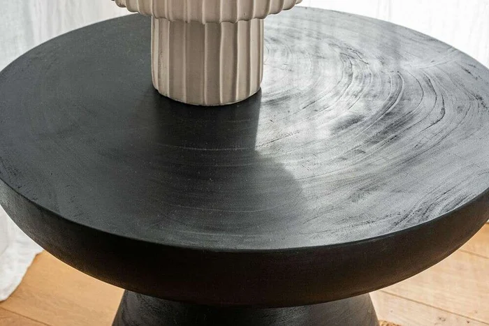 MESA BLOOM - SUAR BLACK - DIAMETRO 75 CMS en Negro - Mesas de living, Uruguay | La Iberica, vista 2