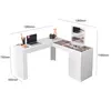 Tocador Mdp Blanco Crystal en Blanco - Escritorios y sillas de escritorio, Uruguay | Divino, vista 8 de 8