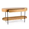 CONSOLA LUGO CINAMOMO NATURALE 140X48X76H CM en Madera natural - Aparadores y recibidores, Uruguay | Vinibel, vista 3 de 4
