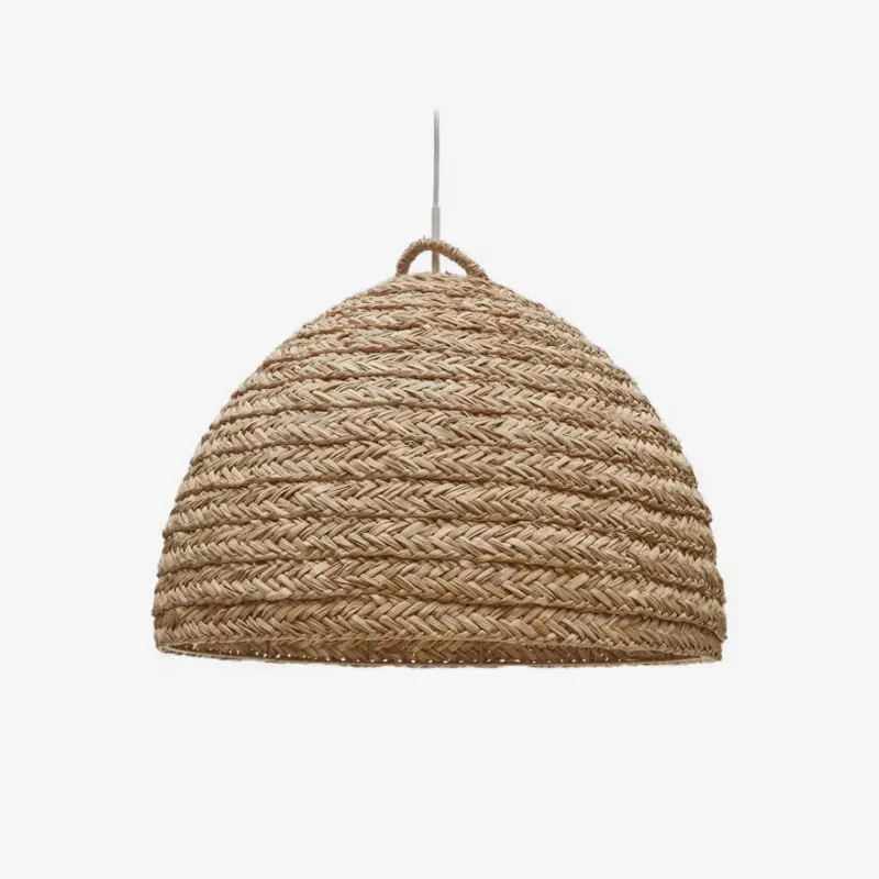 Pantalla para lámpara de techo Fonteta de fibras naturales con acabado natural Ø 60 cm en Madera natural - Lámparas colgantes, Uruguay | Kavehome