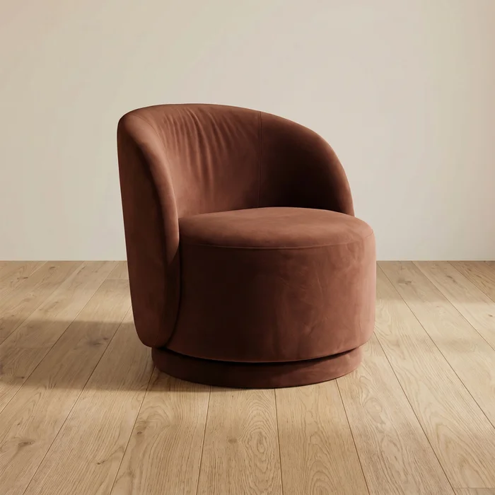 Butaca Giratoria 1 Cuerpo Tela Rojo Umi Bordeaux en Rojo - Sillones y sofás, Uruguay | Divino
