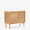 Aparador Lenon - 1 puerta y 3 cajones de madera y chapa de roble 105 x 84 cm FSC MIX Credit en Madera natural - Aparadores y recibidores, Uruguay | Kavehome, vista 1 de 9