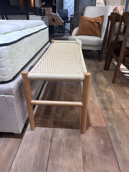 Banco Wishbone - Natural - Butacas, banquetas y puffs, Uruguay | Berna home, vista 3