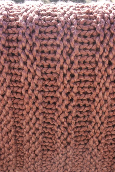 THROW TEJIDO A MANO PERLA ROSA en Rosa - Textiles, Uruguay | Sentido Jose Ignacio