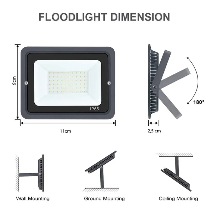 Proyector LED Apple 10W Luz Neutra en Negro - Lámparas colgantes, Uruguay | Serlux, vista 5