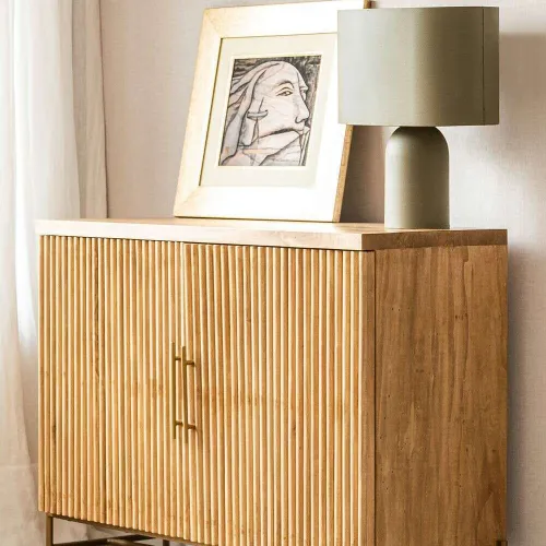 MUEBLE / BARCITO TEVA - ALAMO en Madera natural - Bibliotecas, Uruguay | La Iberica