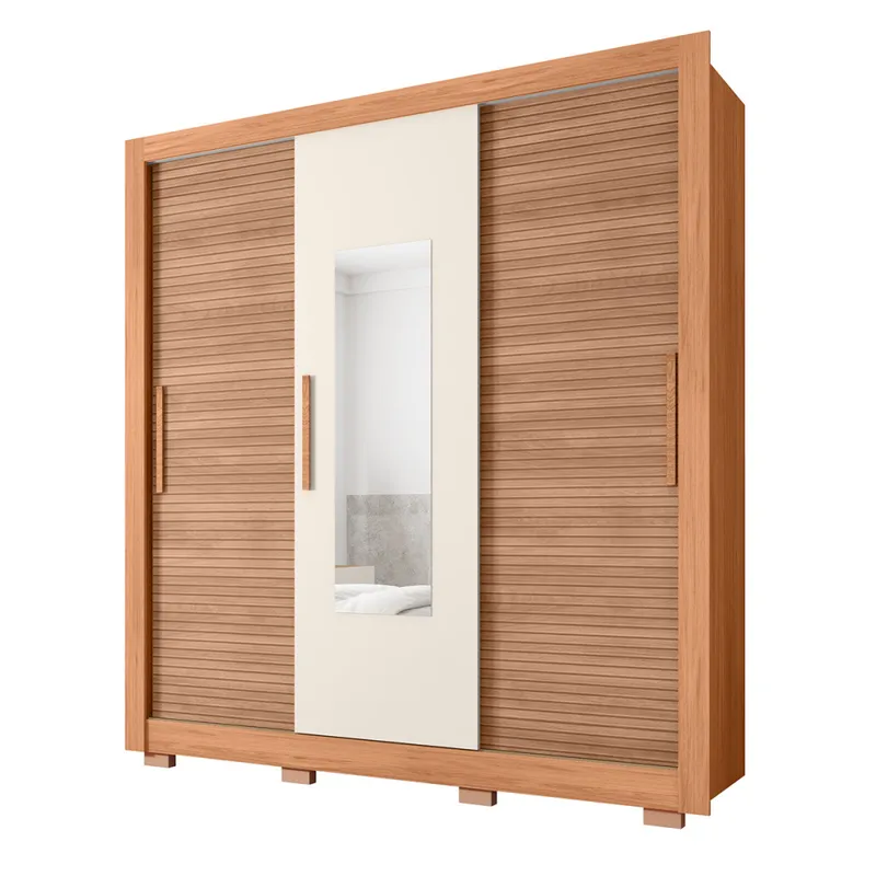 Ropero Chile Lux 1.9 Color Freijo/off White en Off-white - Roperos y placares, Uruguay | Castro