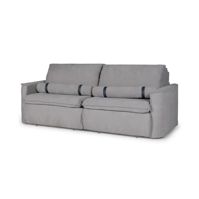 Sofá Cama Sense - Tela Microfibra - Berlin 05 (Ceniza) en Gris - Sillones y sofás, Uruguay | NYR