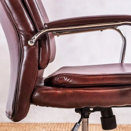 Silla De Oficina Zara Chocolate en Marrón - Sillas de escritorio, Uruguay | Aihaus, vista 4