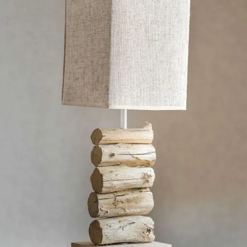 LAMPARA TROPEZ en Beige - Lámparas de mesa, Uruguay | La Iberica