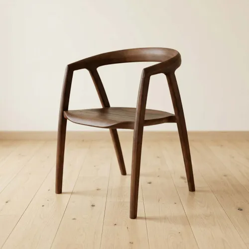 Silla De Comedor Madera Marron Mónica en Marrón - Sillas, Uruguay | Divino