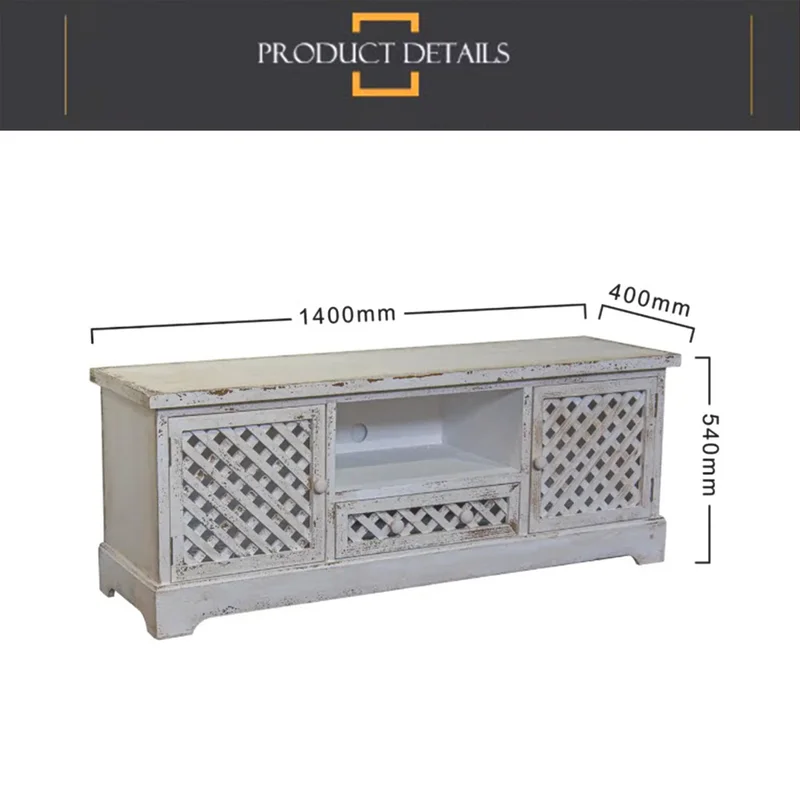 Mueble Vintage Blanco Horizontal en Blanco - Aparadores y recibidores, Uruguay | Decotech, vista 7
