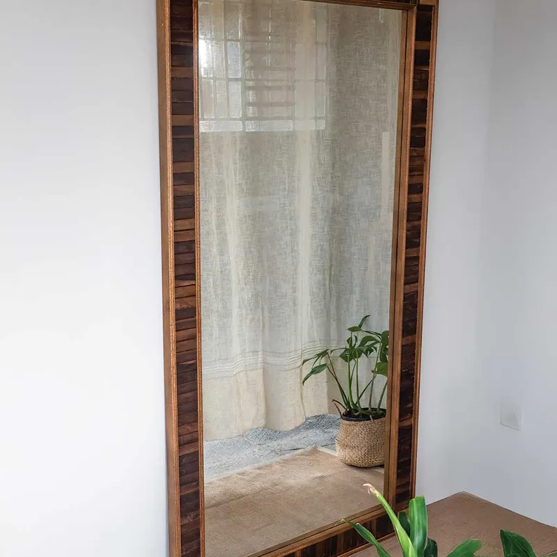 ESPEJO TRAMANDAÍ 210x110 en Madera natural - Espejos, Uruguay | Fundamento Muebles