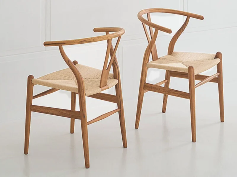 Silla WISHBONE en Madera - Natural en Madera natural - Sillas, Uruguay | Finkel, vista 3