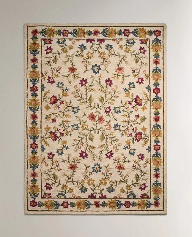ALFOMBRA LANA ESTAMPADO FLORAL - Alfombras, Uruguay | Zara Home, vista 3