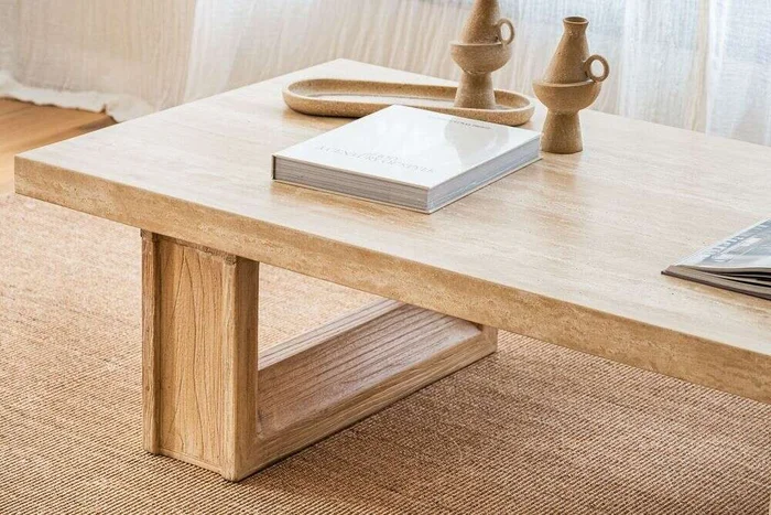 MESA LIVING TRAVERTINO - 1.60 X 0.80 MTS en Beige - Mesas de living, Uruguay | La Iberica, vista 10